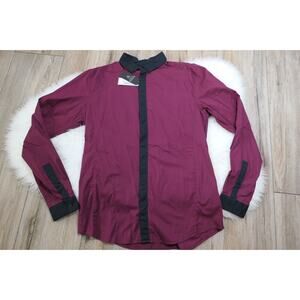 NWT GUESS Los Angeles Men's Large Slim Fit Stretch Cotton Casual Button Shirt